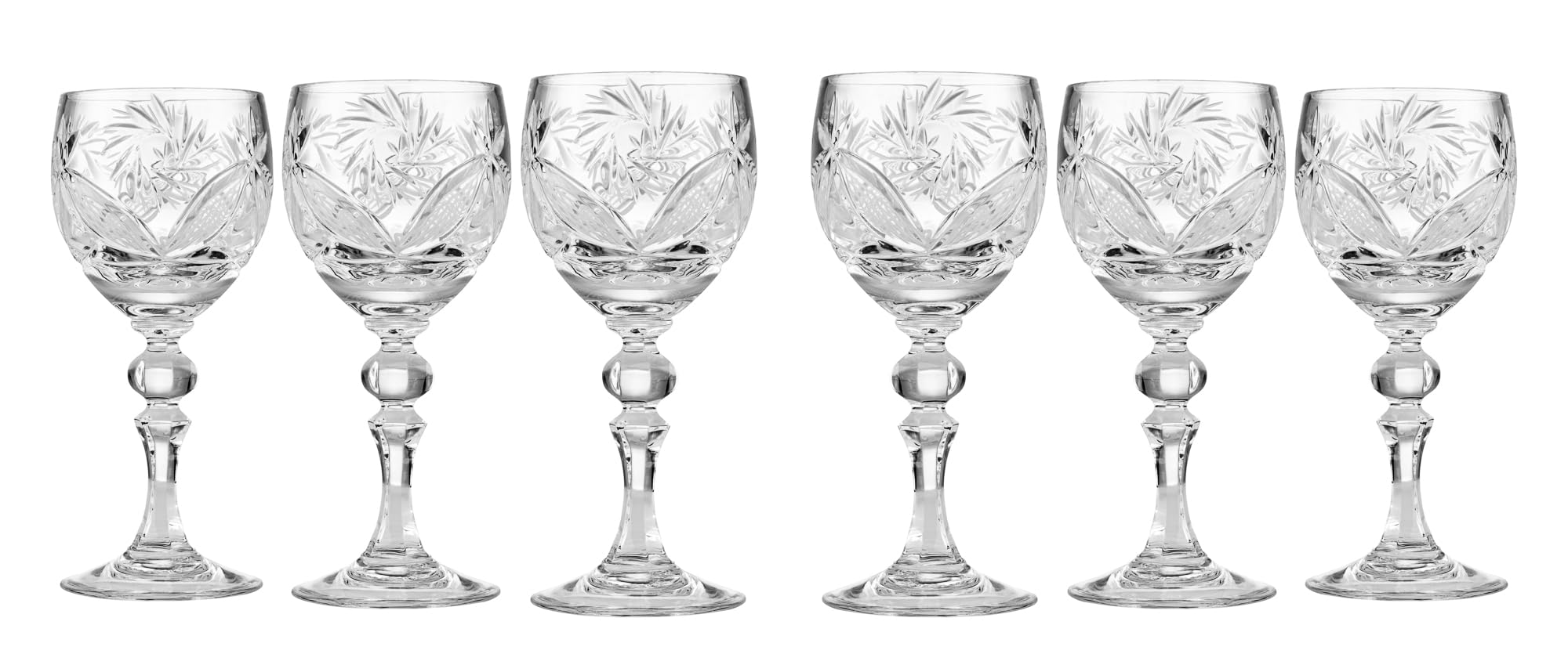 Amazon.com | Belarus Set of 6 Russian Vintage Crystal Cut Vodka